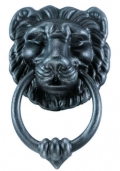 Wrought Iron Door Knocker Lion's Head Galbusera 2215/A