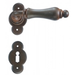 Berlino Galbusera Door Handle with Rosette and Escutcheon Plate