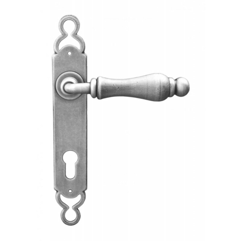 Berlin Galbusera Door Handle with Plate
