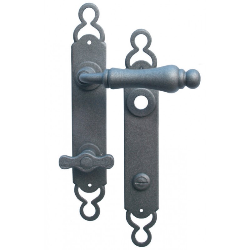 Berlin Galbusera Door Handle with Plate