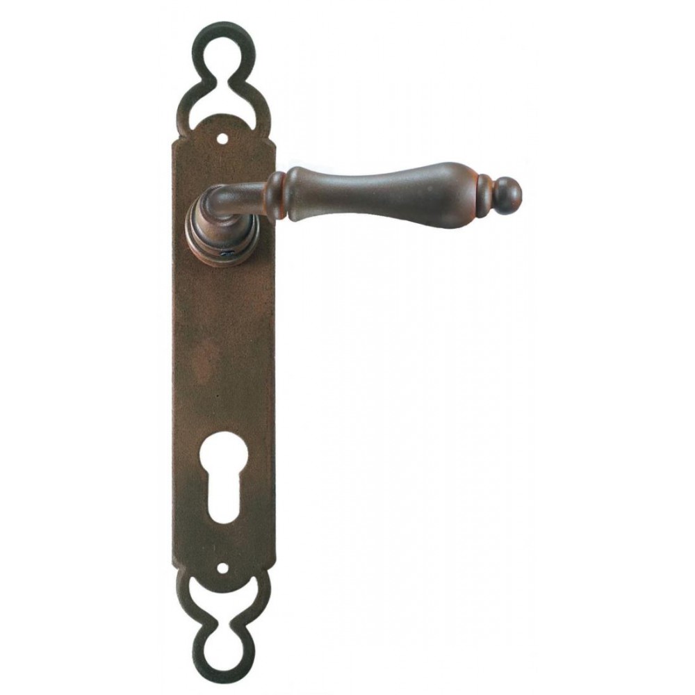 Berlin Galbusera Door Handle with Plate