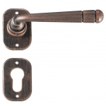 Bern Galbusera Door Handle with Rosette and Escutcheon Plate