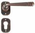 Bern Galbusera Door Handle with Rosette and Escutcheon Plate