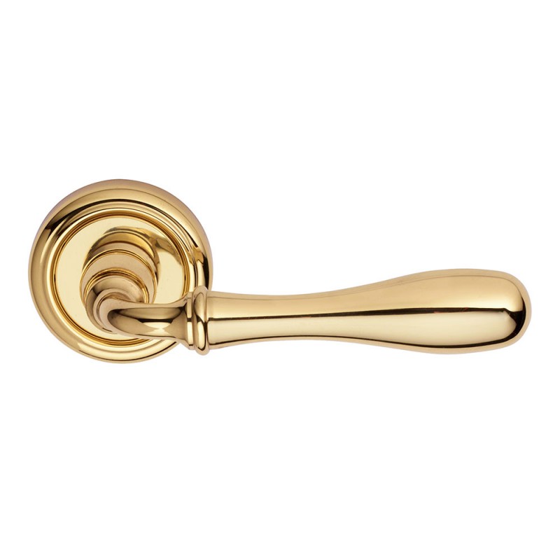 Beta Series Vintage forme Door Handle on Round Rosette Frosio Bortolo Simple Design
