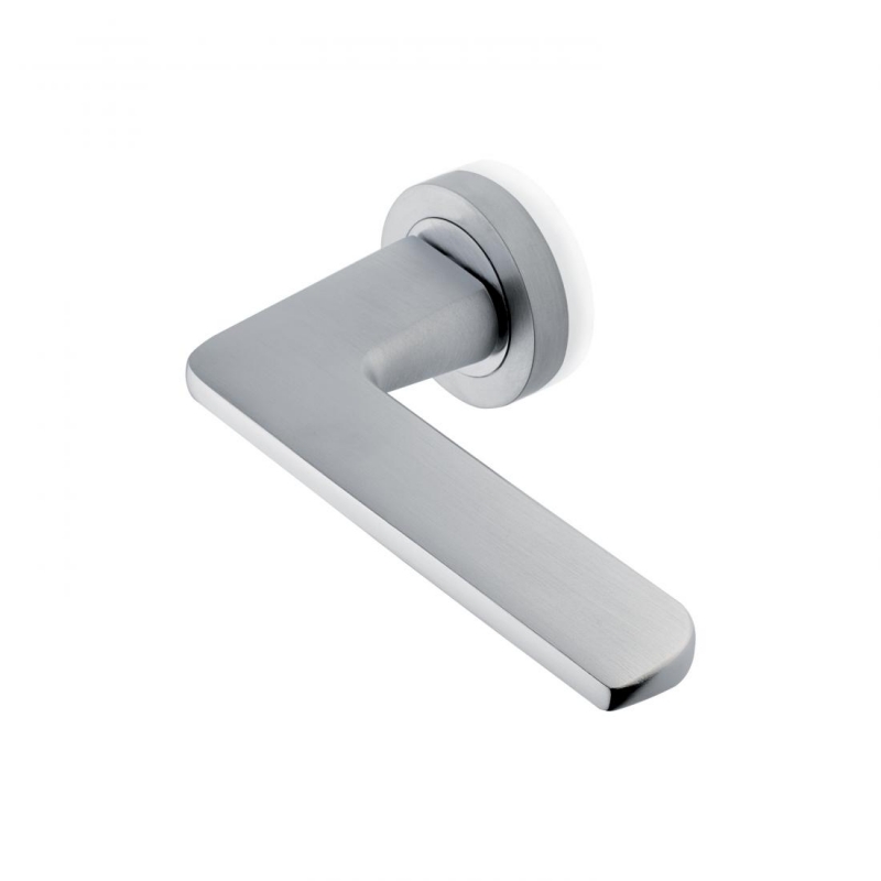 Blade Design Manital Satin Chrome Pair of Door Lever Handles