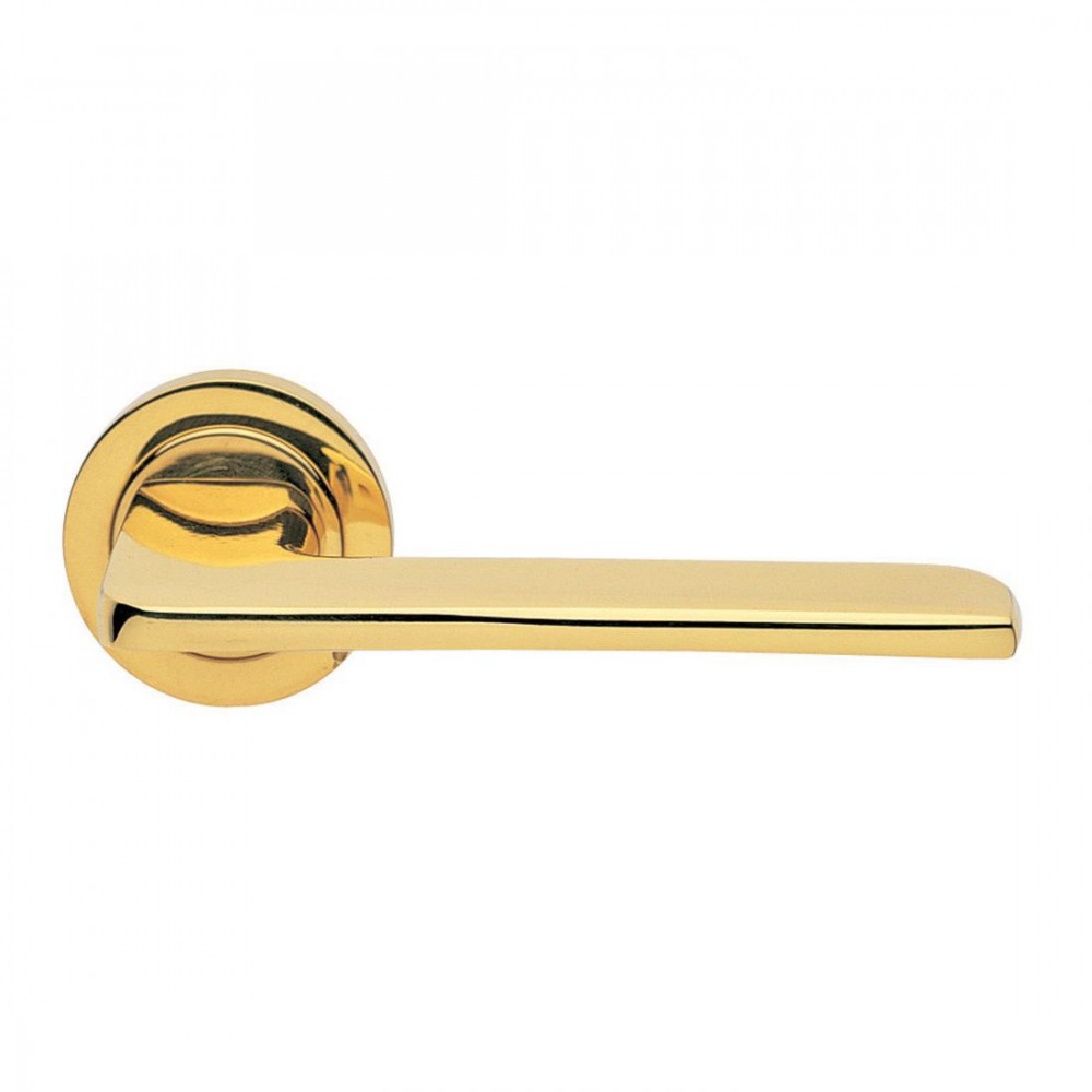 Blade Design Manital Polished Brass Door Lever Handles