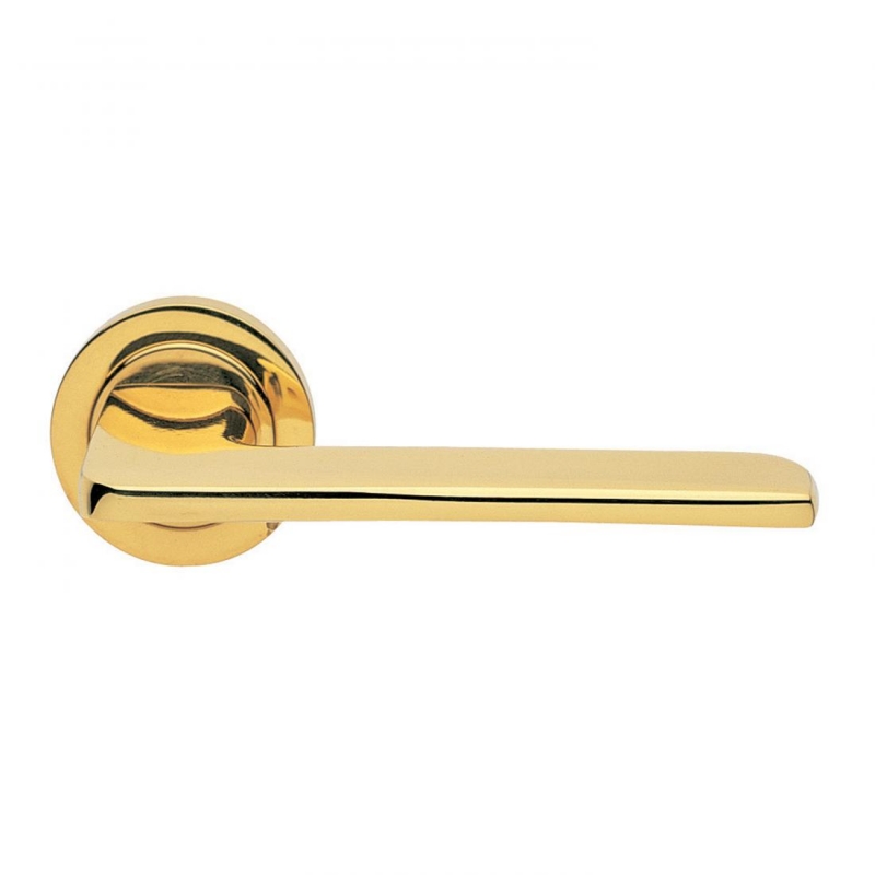Blade Design Manital Polished Brass Door Lever Handles