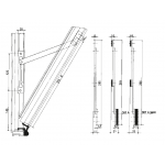 Opening Limiter Arm for Windows pba P70-AW1-C