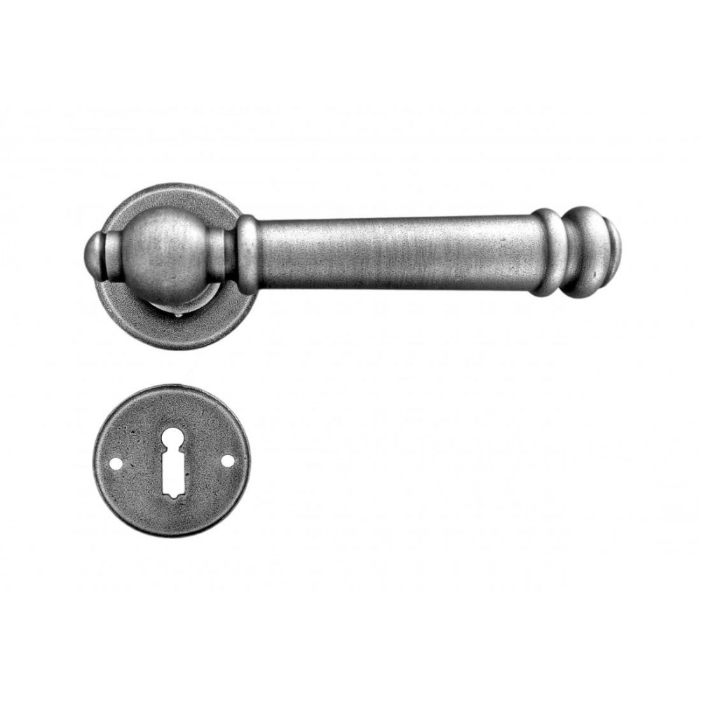 Bremen Galbusera Door Handle with Rosette and Escutcheon Plate