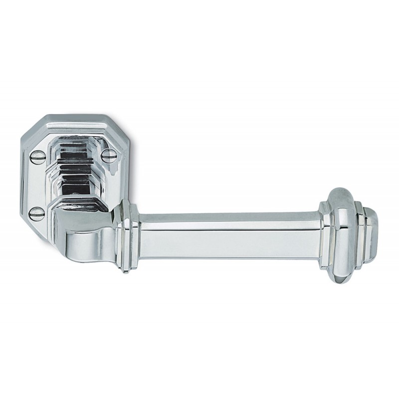 Busiri Natural Brass Door Handle on Rosette Ideal for Elegant House by Antologhia