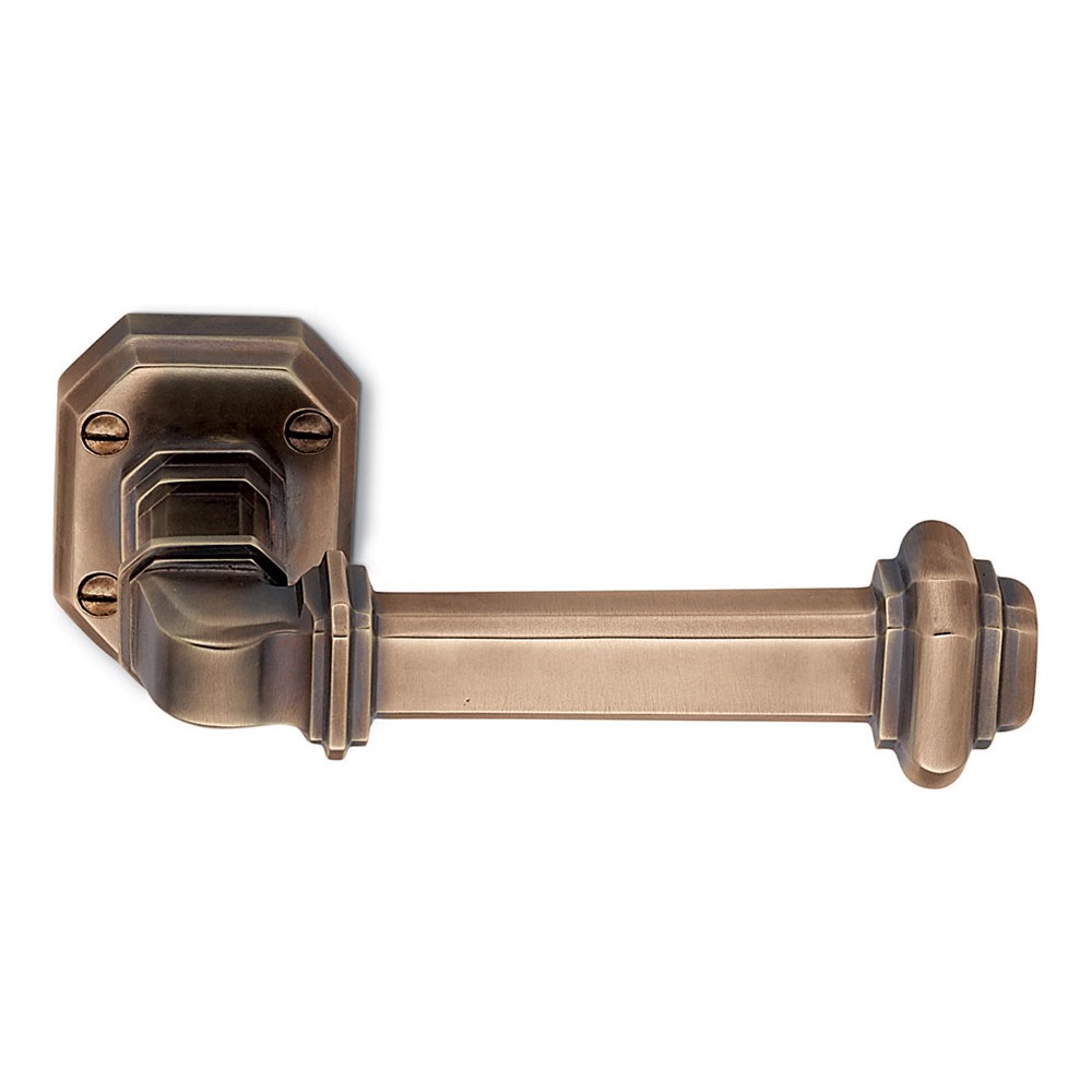 Busiri Bronze Door Handle on Rosette Artistic Made in Italy by Antologhia