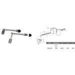 Stainless Steel Hinge with Welding Bushes Brevetti Adem