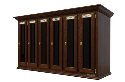 Wooden Mailbox Vertical Classic Line with Elegant Shapes