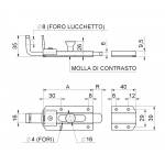 Galvanized Padlock Bolt Block System Combiarialdo