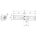 Steel Drop Shaped Hinge with Brass Pin and Bearing Combi Arialdo