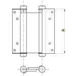 Double Acting Spring Hinge Boomer Type IBFM