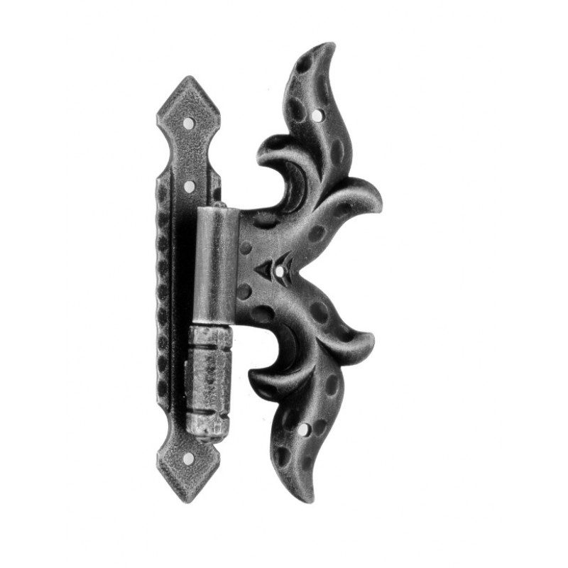 Hinge with Plate 160x60mm for Windows and Doors Galbusera Wrought Iron
