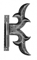 Hinge with Plate 250x120mm for Windows and Doors Galbusera Wrought Iron