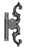 Wrought Iron Hinge with Plate 270x100mm Galbusera 590