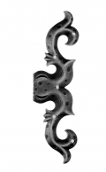 Feint Hinge with Plate 160x50mm for Windows and Doors Galbusera Wrought Iron