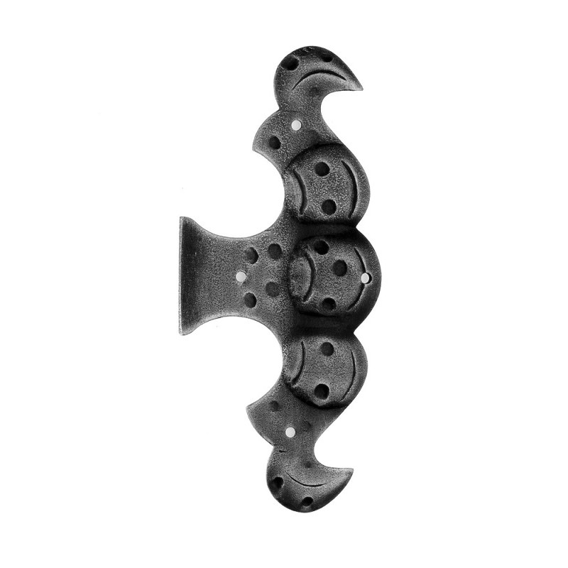Feint Hinge with Plate 175x75mm for Windows and Doors Galbusera Wrought Iron