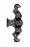 Feint Hinge with Plate 175x75mm for Windows and Doors Galbusera Wrought Iron