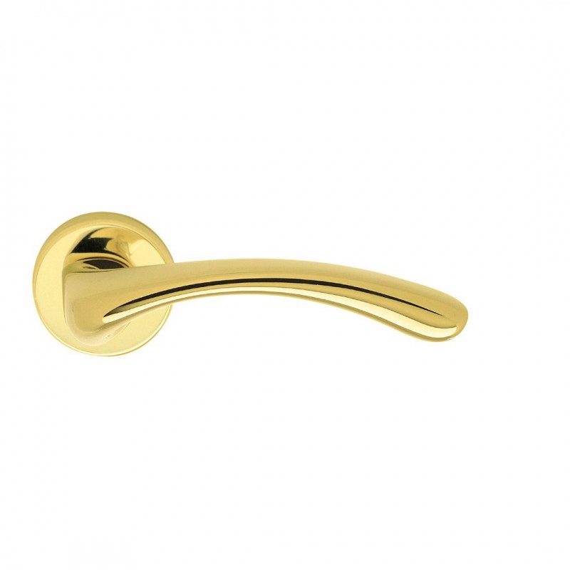 Cernobbio Handle on Round Rose Brass Pfs Pasini i-Design