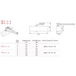 Aerial Door Closer Justor TP with Choice of Strength