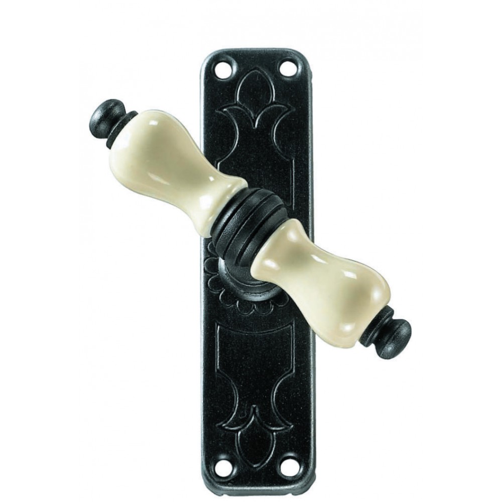 Copenhagen Galbusera Cremone Bolt Window Handle with Plate Porcelain
