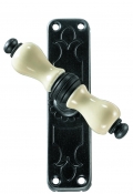 Copenhagen Galbusera Cremone Bolt Window Handle with Plate Porcelain