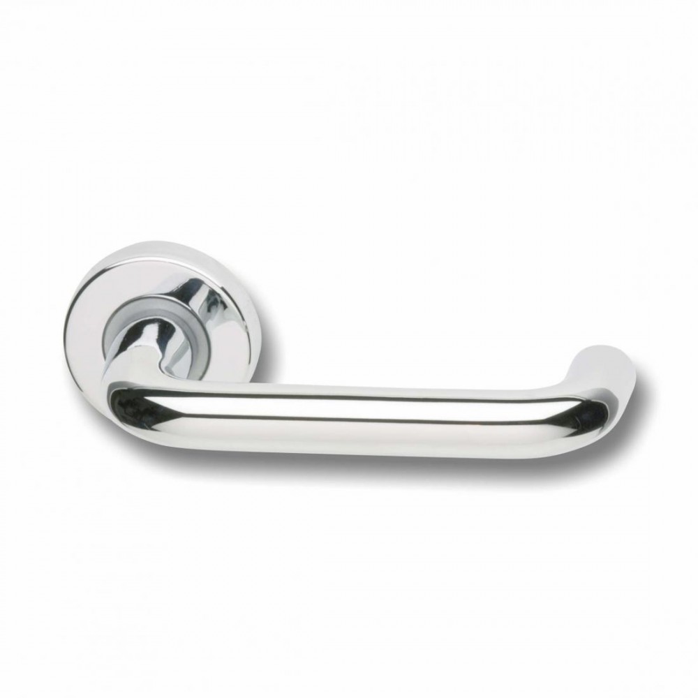 Pair of Ghidini Marzia Lever Handles OCL M4 with Roses and Escutcheons