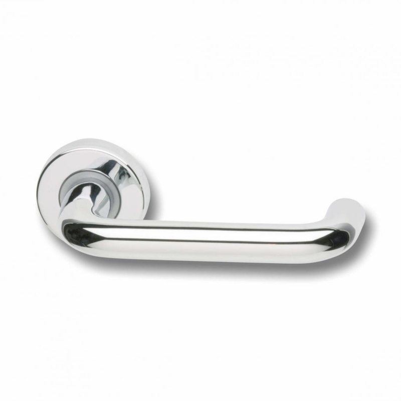 Pair of Ghidini Marzia Lever Handles OCL M4 with Roses and Escutcheons