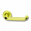 Pair of Ghidini Marzia Lever Handles OLV M1 with Roses and Escutcheons