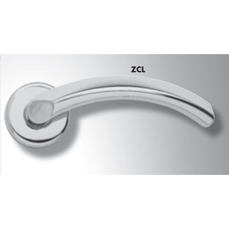Pair of Ghidini Lever Handles Bella ZCL with Roses and Escutcheons