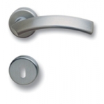 Pair of Ghidini Lever Handles Bella ZCS with Roses and Escutcheons