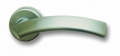 Pair of Ghidini Lever Handles Bella ZNS with Roses and Escutcheons