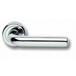 Pair of Ghidini Lever Handles Cinzia OCL M4 with Roses and Escutcheons