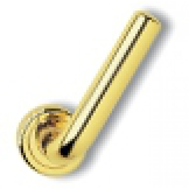 Pair of Ghidini Lever Handles Cinzia OLV M1 with Roses and Escutcheons