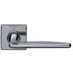 Pair of Ghidini Lever Handles Easy OCL M4 with Roses and Escutcheons