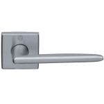 Pair of Ghidini Lever Handles Easy OCS M18 with Roses and Escutcheons