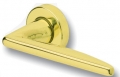 Pair of Ghidini Lever Handles Easy OLV M1 with Roses and Escutcheons