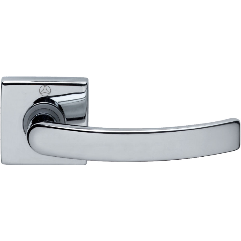 Pair of Ghidini Lever Handles Idea ZCL with Roses and Escutcheons