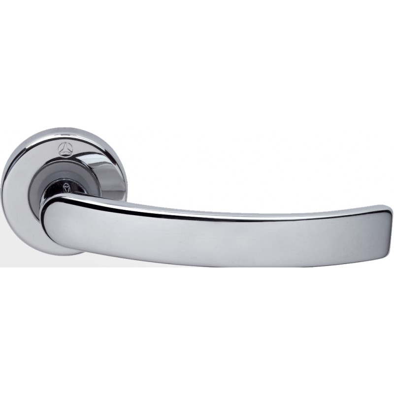 Pair of Ghidini Lever Handles Idea ZCL with Roses and Escutcheons