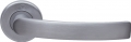 Pair of Ghidini Lever Handles Idea ZCS with Roses and Escutcheons