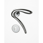 Pair of Ghidini Lever Handles Leonardo ACL with Roses and Escutcheons