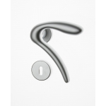Pair of Ghidini Lever Handles Leonardo ACP with Roses and Escutcheons