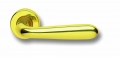 Pair of Ghidini Uno Lever Handles G-PLUS M36 with Roses and Escutcheons