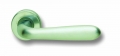 Pair of Ghidini Uno Lever Handles OCS M18 with Roses and Escutcheons