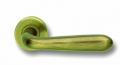 Pair of Ghidini Uno Lever Handles OGV M27 with Roses and Escutcheons