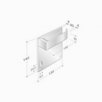 pba 2001.B.PLA Pair of Handles in Stainless Steel AISI 316L
